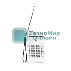 Радиоприемник ЭФИР 01 УКВ 64-108МГц, бат. 2*АА белый