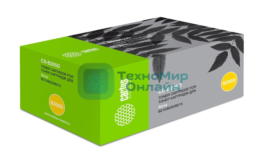 Картридж лазерный Cactus CS-B205D (106R04349) черный (6000 стр.) для Xerox B205/210/215