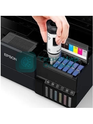 МФУ струйное Epson EcoTank L8160 (C11CJ20503) черный, A4, ч/б печ. 16 стр/мин., цв. печ. 12 стр/мин., 5760x1440 DPI, USB, Wi-Fi, Ethernet