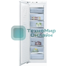 Встраиваемый морозильный шкаф Bosch GIN81AEF0U, белый, 212л, 5 ящиков