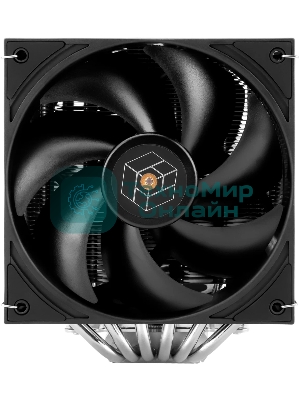 Кулер для процессора Thermalright Royal Pretor 130 (4-pin PWM, 158мм, Ni/Cu, 6x6мм, 1x120+1x130мм, 80.45CFM/81.88CFM, 29.4dBA/28.3dBA, 2150PM/1750RPM, S: 1200, 1700, 1851, 2011, 2066, 115X, AM4, AM5, silver, black)