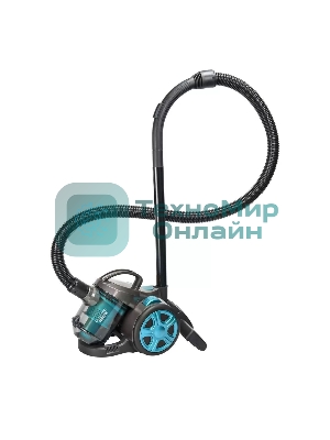 Пылесос Blackton Bt VC1802B черный/голубой, 350/1400 Вт, уборка сухая, пылесборник контейнер 2 л