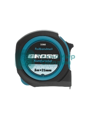 Рулетка Gross Komfortabel, 5 м х 25 мм, обрезиненный корпус