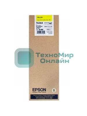 Картридж струйный Epson C13T636400 желтый (700 мл) для Stylus 7700, 7890, 7900, 9700, 9890, 9900, WT7900