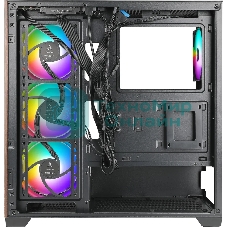 Компьютерный корпус Azza Neptune черный без БП ATX 5x120мм 2x140мм 2xUSB2.0 1xUSB3.0 audio bott PSU