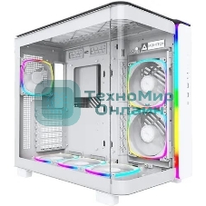 Компьютерный корпус Montech King 95 Pro белый без БП ATX 4x120мм 2x140мм 2xUSB3.0 1xUSB3.1 audio bott PSU