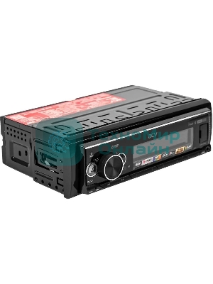 Автомагнитола ACV ADX-903BM, 1 DIN, Bluetooth, USB Type-A, AUX, пульт ДУ