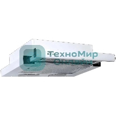 Вытяжка встраиваемая Elikor Интегра 50П-400-В2Л белый, 50 см, 400 куб. м/ч, 57 дБ