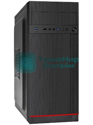 Компьютерный корпус Miditower ExeGate AA-442U2-UNS500 (ATX, БП UNS500 с вент. 12см, 1хUSB+2хUSB 3.0, аудио, черный)