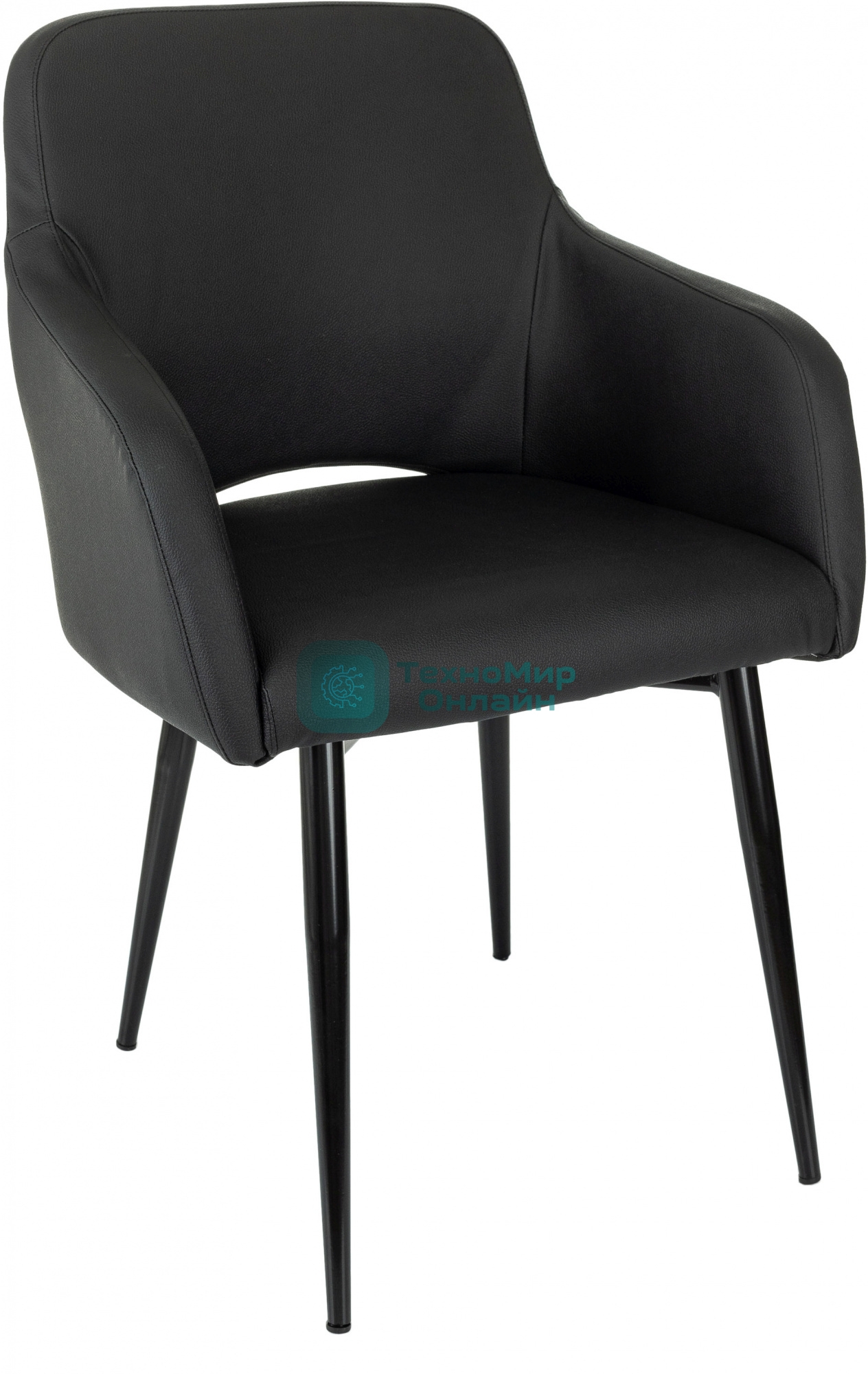 Кресло Бюрократ CH-380F черный, экокожа