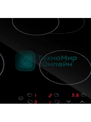 Электрическая варочная панель Maunfeld EVCE594SMDPBK, конфорок: 4 шт., стеклокерамика, независимая, черный