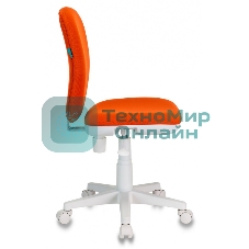 Кресло детское Бюрократ KD-W10/26-29-1 оранжевый 26-29-1 (пластик белый)
