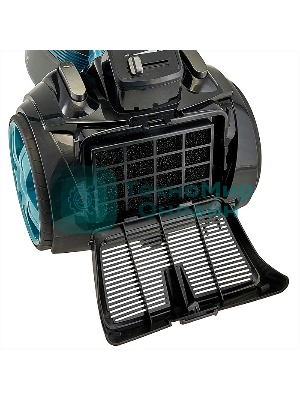 Пылесос DELTA DL-0852 черный/бирюзовый, 350/2200 Вт, уборка сухая, пылесборник контейнер, 4 л