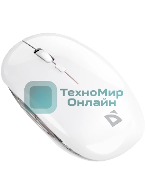 Мышь беспроводная Defender Calessa MB-252 белый, 3200 dpi, радиоканал, Bluetooth, USB, кнопки - 4