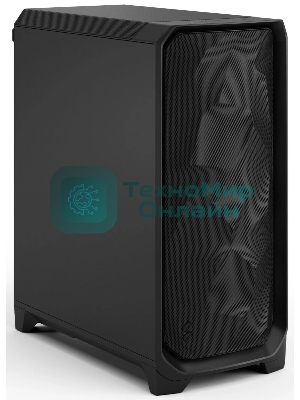 Корпус Fractal Design Meshify 3 Black Solid, Midi-Tower, чёрный, 3 x 140 мм