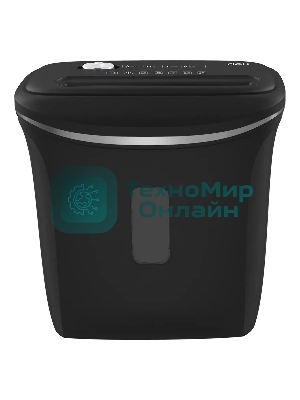 Шредер Deli E9945 черный (секр.P-4) фрагменты 6лист. 12лтр. скобы пл.карты