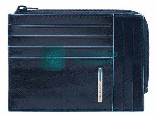 Картхолдер Piquadro Blue Square PU1243B2R/BLU2 синий, натуральная кожа