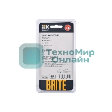 Рамка 2-местная IEK BRITE РУ-2-2-БрЧ стекло черный