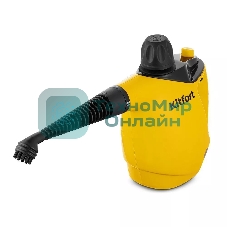 Пароочиститель ручной Kitfort КТ-9140-1 1050Вт черный/желтый