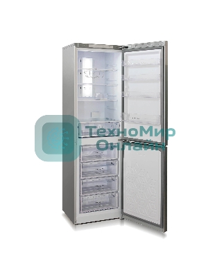 Холодильник Бирюса Б-C980NF серый металлопласт двухкамерный 240/130л морозилка снизу, No Frost