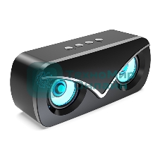 Колонка беспроводная QUMO Hawk BT5.0 10Вт FM MicroSD USB AUX подсветка 1500мА-ч