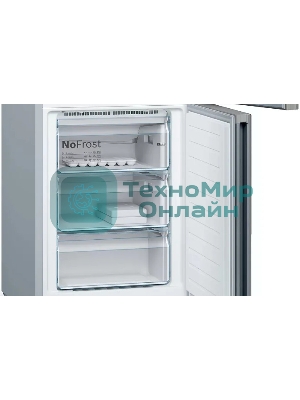 Холодильник Bosch KGN39LB30U черный двухкамерный 290/110л морозилка снизу, No Frost