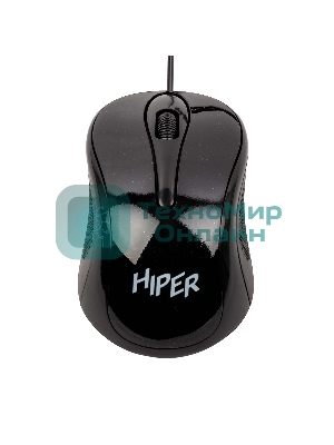 Мышь проводная HIPER HOM-031 черный, 1000 dpi, USB, кнопки - 3
