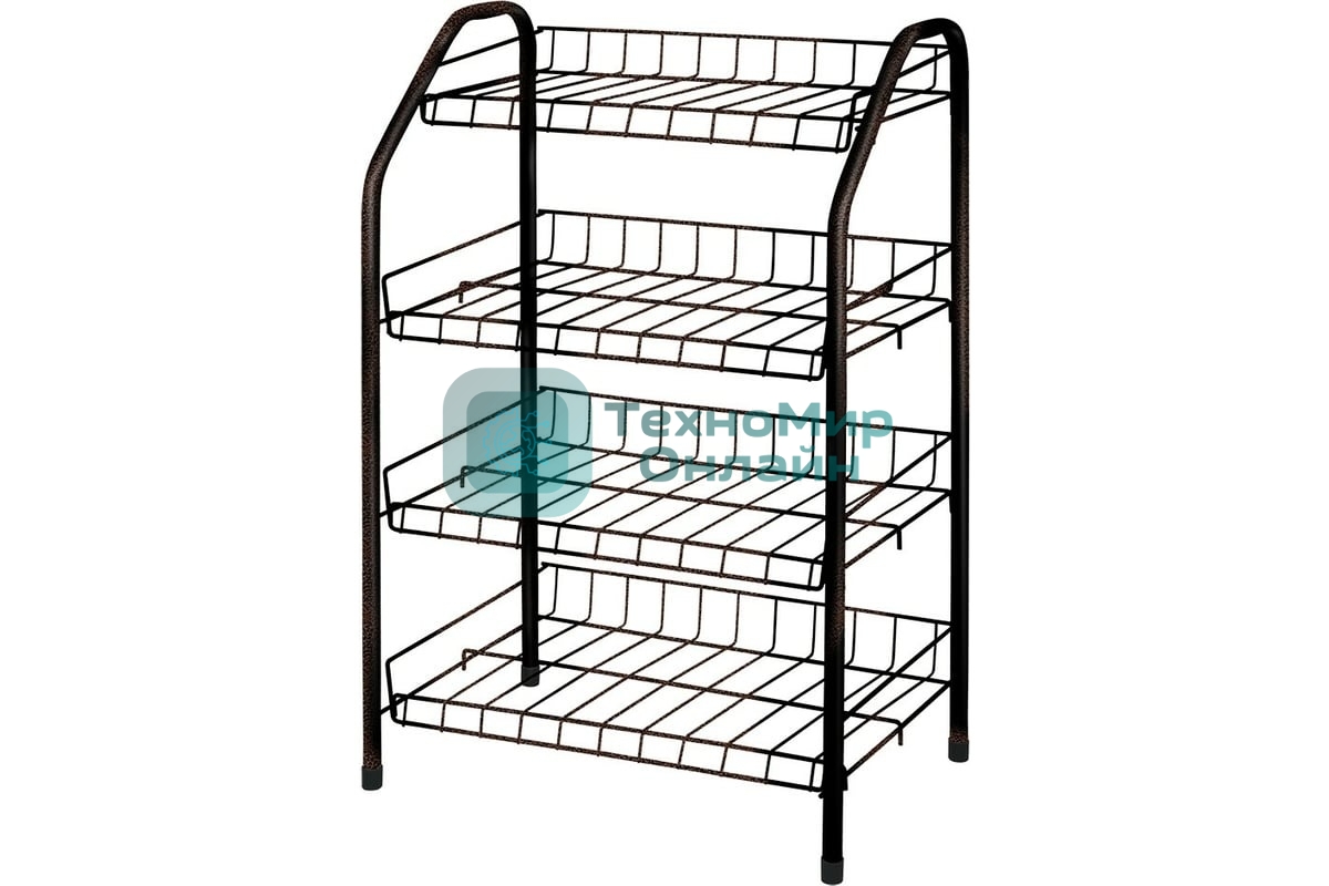 Этажерка НИКА ЭТ2/А медный антик, 4 полки 700x465x300