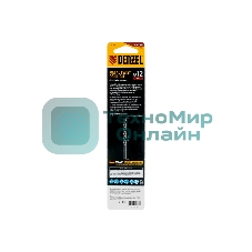 Сверло спиральное по металлу Denzel 12 x 151мм, Р6М5, Golden Tip