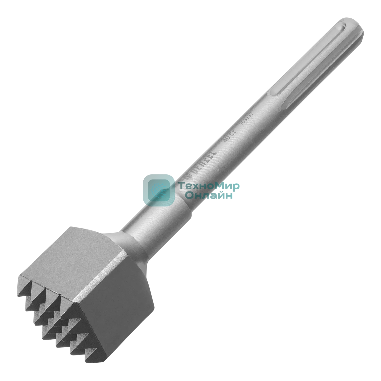 Бучарда Denzel 250 x 45, 40Cr, SDS MAX