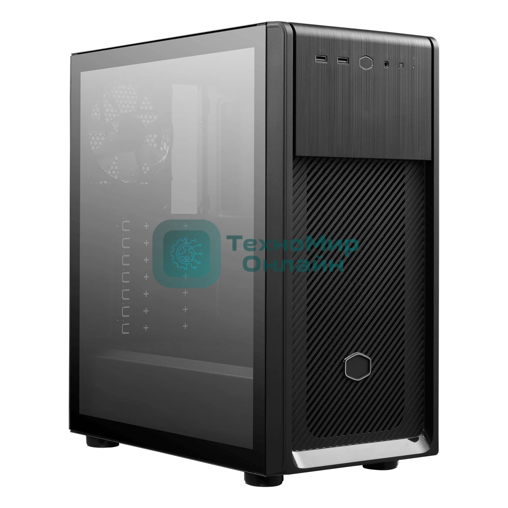 Компьютерный корпус без блока питания Cooler Master Elite 500, 2xUSB3.2, 1x120Fan, w/o PSU, Black, w/o ODD, Window TG left panel, ATX