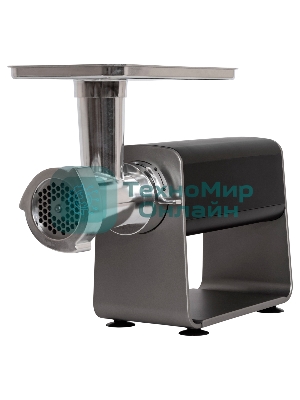 Мясорубка электрическая Pioneer MG225 черный, 3000 Вт, 3.0 кг/мин, реверс, защита от перегрузки, насадки - 4