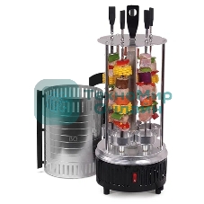 Шашлычница электрическая BQ BBQ1000 черный/стальной