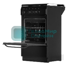 Плита электрическая De Luxe 5004.13э (кр)-001 черный, конфорок 4 шт, духовка 43 л, 50 см x 85 см x 50 см