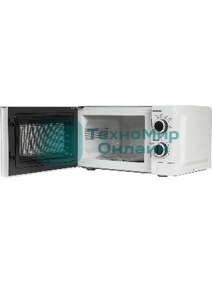 Микроволновая печь JVC JK-MW121M белый, 20 л, 700 Вт, переключатели - поворотный механизм