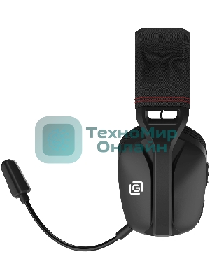 Наушники с микрофоном Оклик HS-L750G черный 1.5м накладные оголовье