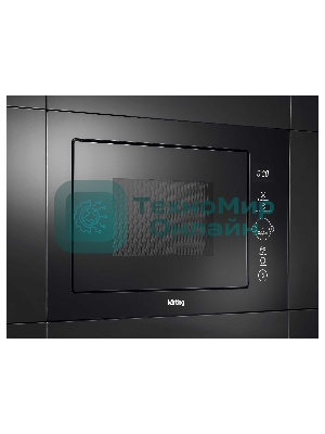 Встраиваемая микроволновая печь Korting KMI 825 TGN черный, 25 л, 900 Вт, переключатели - сенсор
