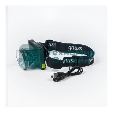 Фонарь налобный Gauss GFL401 5W 100lm диммируемый Li-ion 3000mА·ч LED
