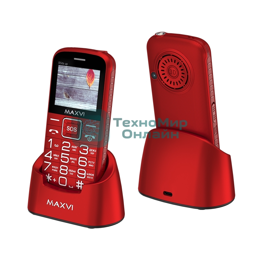 Мобильный телефон Maxvi B5ds up красный