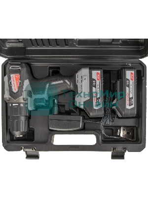 Дрель-шуруповерт аккумуляторная ИНТЕРСКОЛ ДА-13/18ВК 575.2.2.70, 2 аккум., 2А·ч, кейс, АПИ