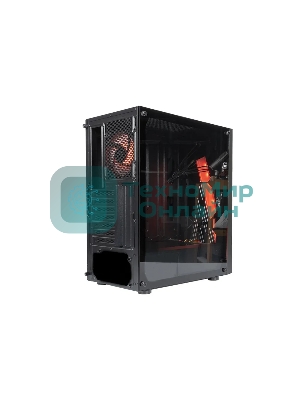 Компьютерный корпус ATX Eurocase A39 ARGb черный без БП закаленное стекло USB 3.0