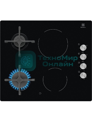 Газовая варочная поверхность Electrolux EGE6172NOK черный