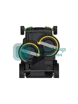 Газонокосилка аккумуляторная GreenWorks G40LM49DB, TwinForce, 40V, 49 см, без АКБ и ЗУ (2500207)