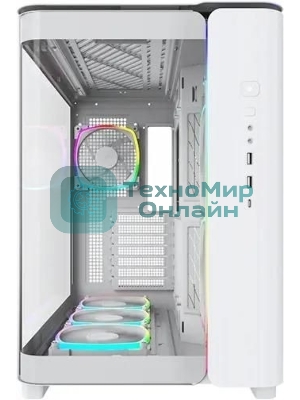 Компьютерный корпус Montech King 95 Pro белый без БП ATX 4x120мм 2x140мм 2xUSB3.0 1xUSB3.1 audio bott PSU