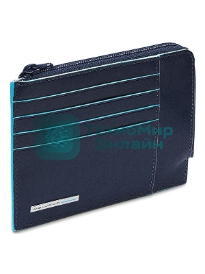 Картхолдер Piquadro Blue Square PU1243B2R/BLU2 синий, натуральная кожа