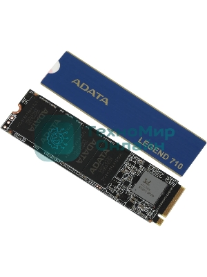 Накопитель SSD ADATA LEGEND 710, 2Tb, PCIe 3.0 x4, M.2 2280, NVMe, R/W 2400/1800, с радиатором