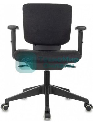 Кресло Бюрократ Dali черный, ткань