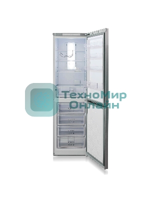 Холодильник Бирюса Б-C980NF серый металлопласт двухкамерный 240/130л морозилка снизу, No Frost