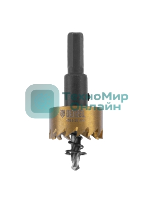Коронка по металлу Denzel HSS, 26 мм, нитридтитановое покрытие