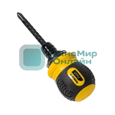 Двухсторонняя отвертка с трещеткой Deli DL626010 PH2+SL6x85мм 6/PH2x85мм. Материал биты: Cr-V. Общая длина: 95-140 мм. Диаметр хвостовика: 6,3 мм.